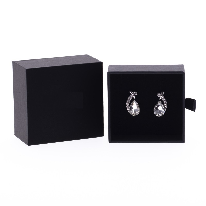 BIP Luxe box earrings + chain/pendant 73x69x39 mm.